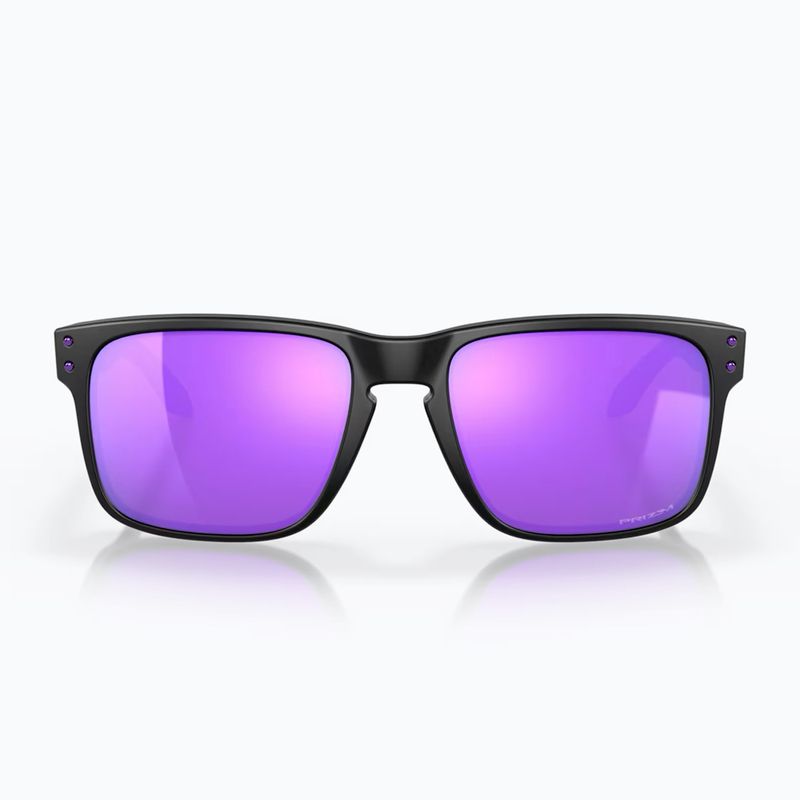 Occhiali da sole Oakley Holbrook nero opaco/viola di Przm 2