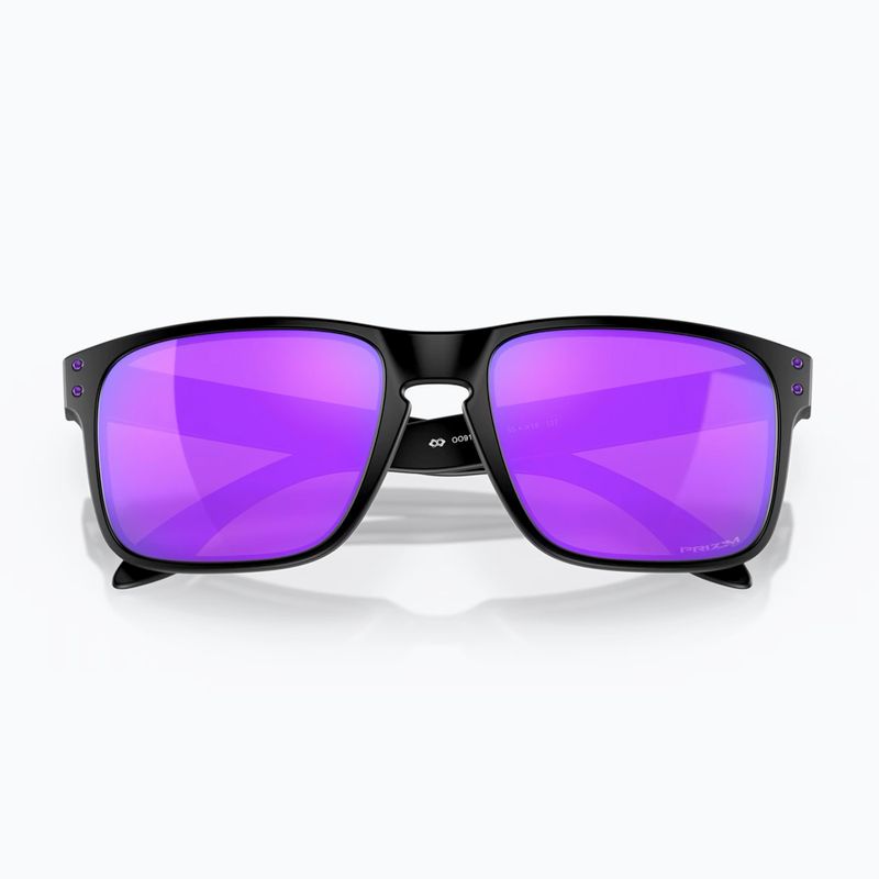 Occhiali da sole Oakley Holbrook nero opaco/viola di Przm 5