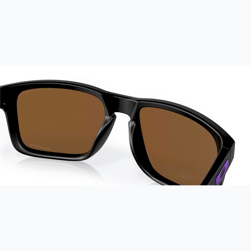 Occhiali da sole Oakley Holbrook nero opaco/viola di Przm 7