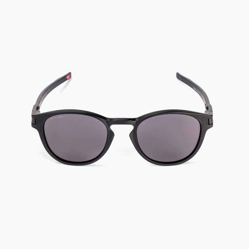 Occhiali da sole Oakley Latch nero opaco/grigio prismatico 3
