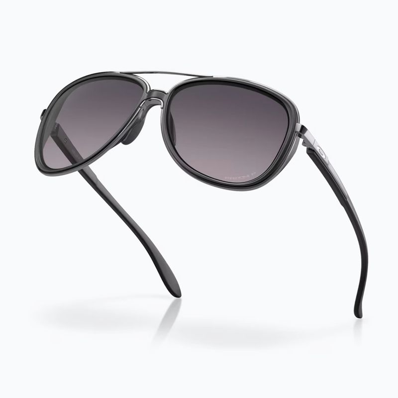 Occhiali da sole Oakley Split Time in velluto nero/grigio Prizm sfumato 4