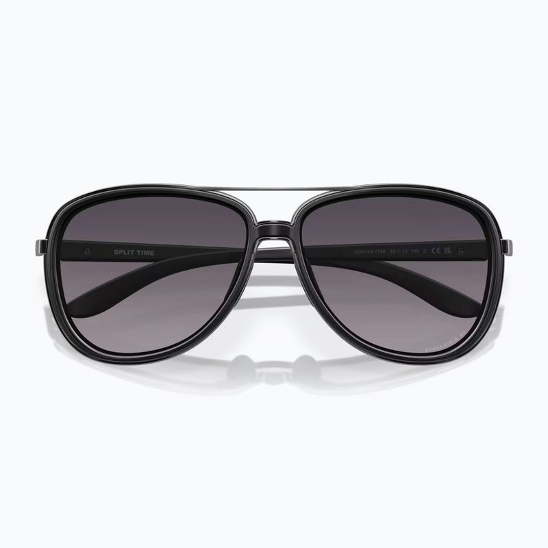 Occhiali da sole Oakley Split Time in velluto nero/grigio Prizm sfumato 5