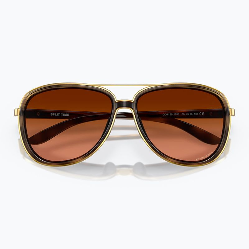 Occhiali da sole Oakley Split Time marrone tartaruga/prizm marrone sfumato da donna 10