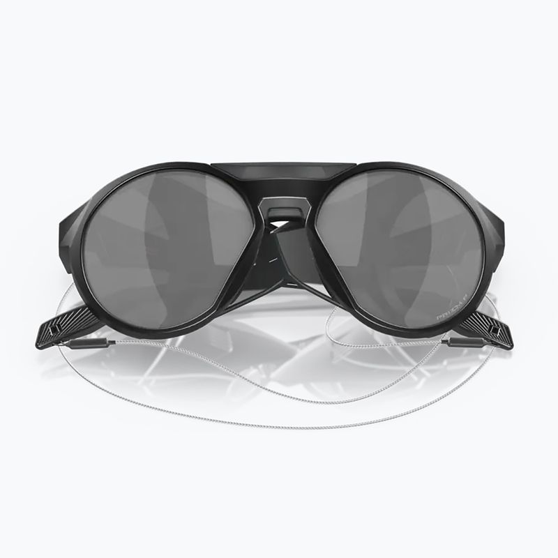 Occhiali da sole polarizzati Oakley Clifden nero opaco/nero Prizm 10