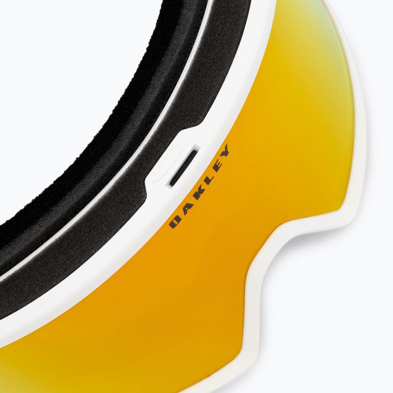 Occhiali da sci Oakley Target Line L bianco opaco/ iridium fuoco 5