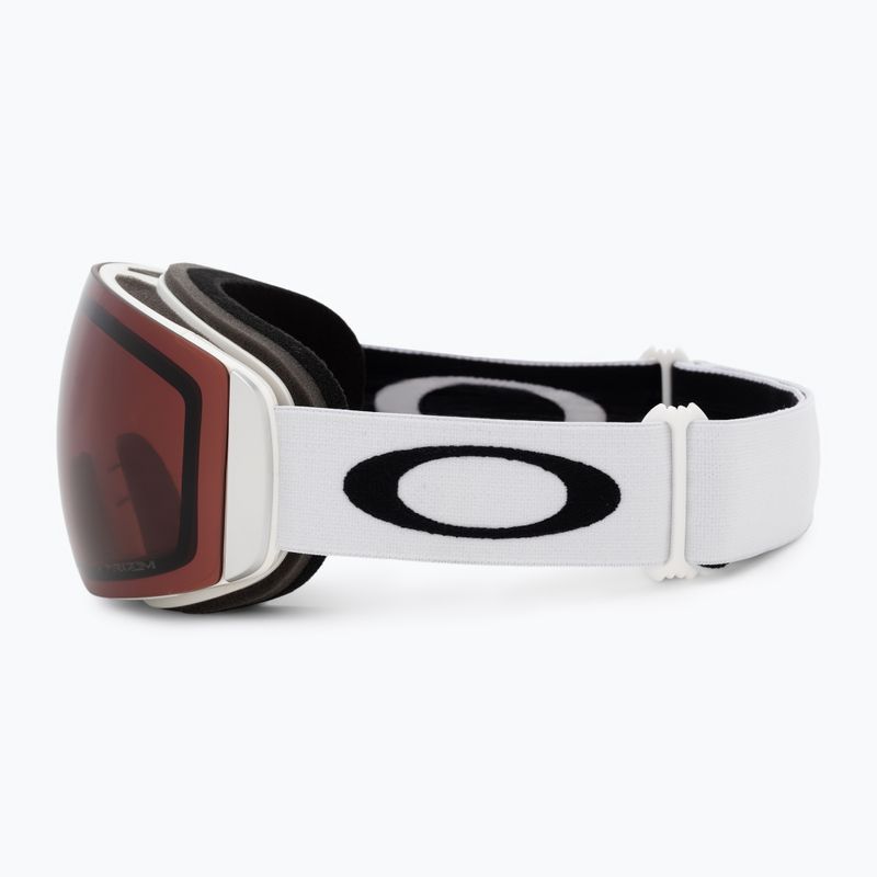 Occhiali da sci Oakley Flight Deck M bianco opaco/prizm granata 4