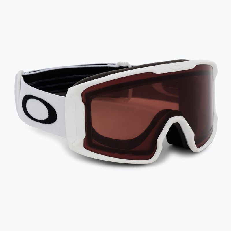 Occhiali da sci Oakley Line Miner M bianco opaco/prizm granata