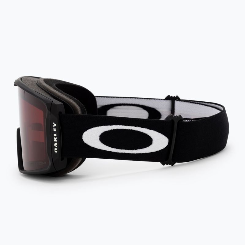 Occhiali da sci Oakley Line Miner M nero opaco/prizm granata 4