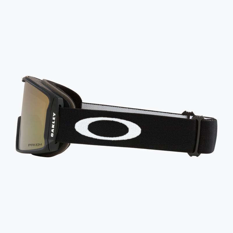 Occhiali da sci Oakley Line Miner M nero opaco/prizm sage gold 5