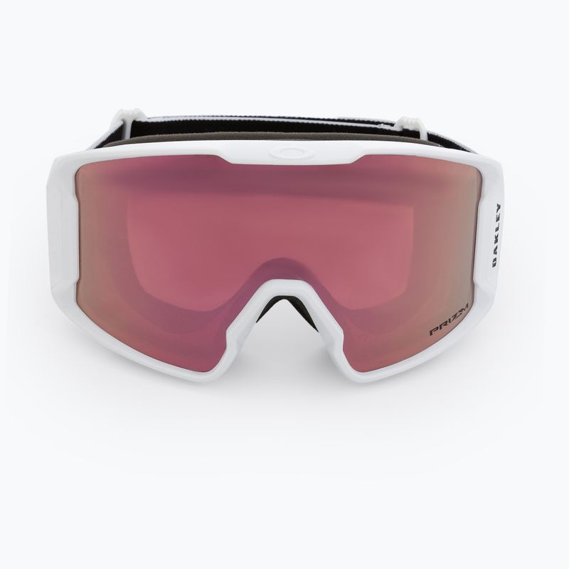 Occhiali da sci Oakley Line Miner M bianco opaco/prizm oro rosa iridium 2