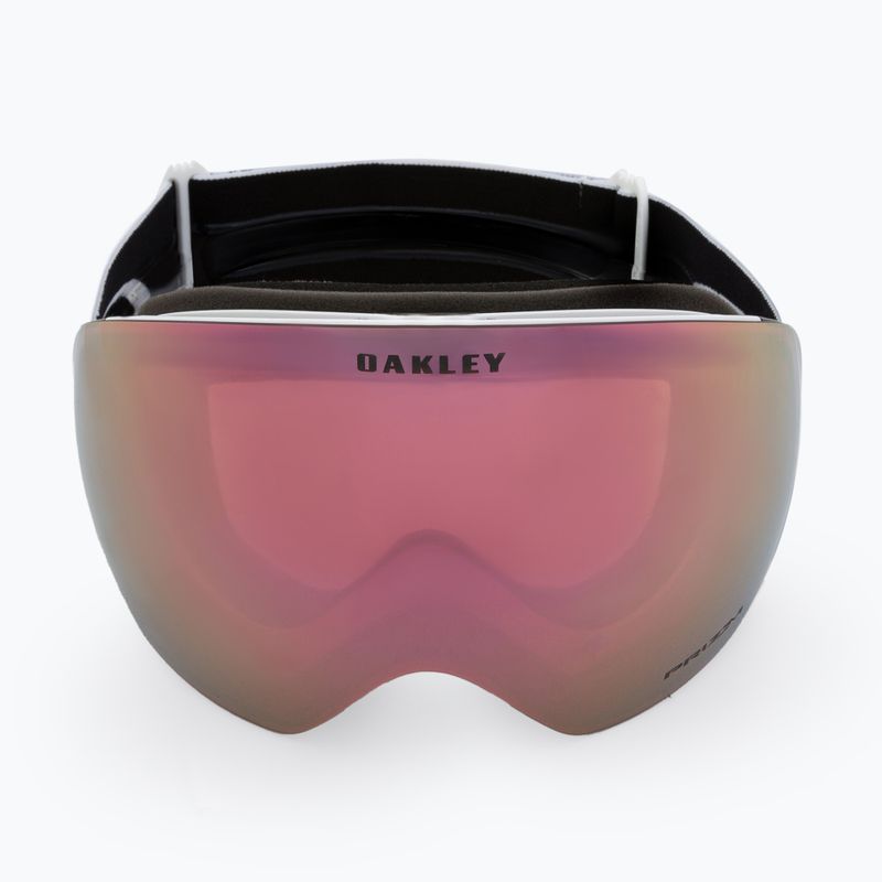 Occhiali da sci Oakley Flight Deck L bianco opaco/primo oro rosa iridium 2