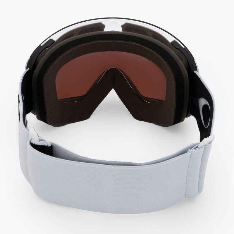 Occhiali da sci Oakley Flight Deck L bianco opaco/primo oro rosa iridium 3