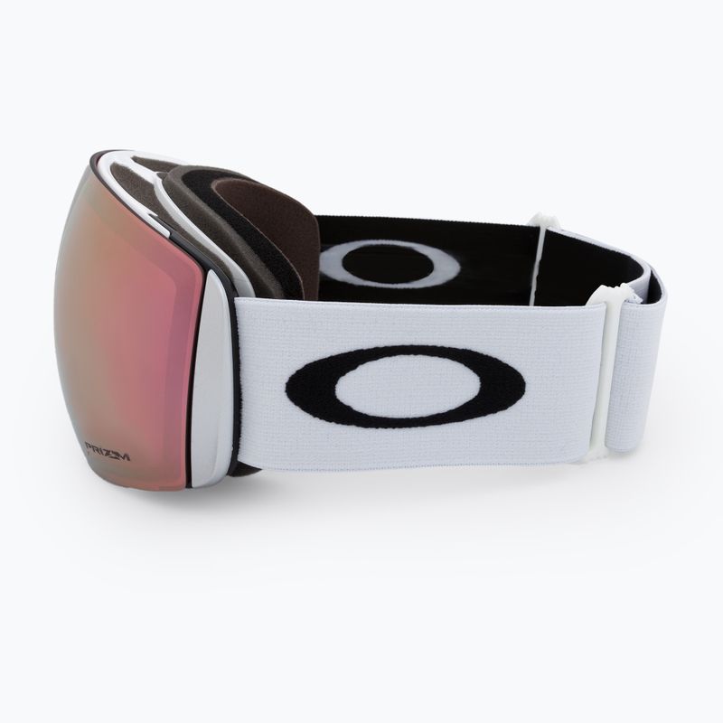 Occhiali da sci Oakley Flight Deck L bianco opaco/primo oro rosa iridium 4