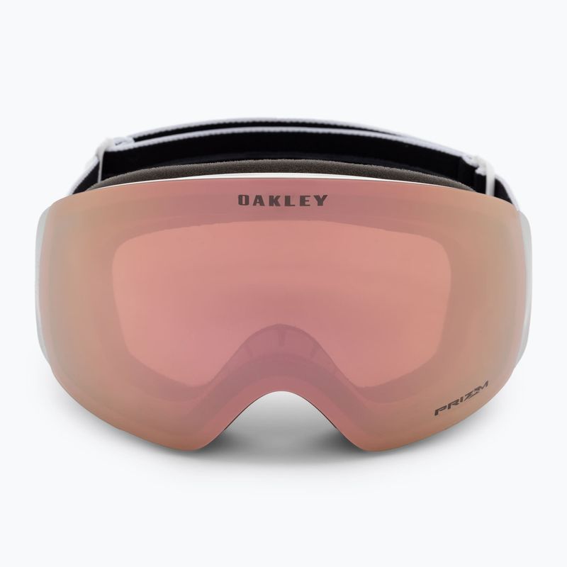 Occhiali da sci Oakley Flight Deck M bianco opaco/primo oro rosa iridium 2