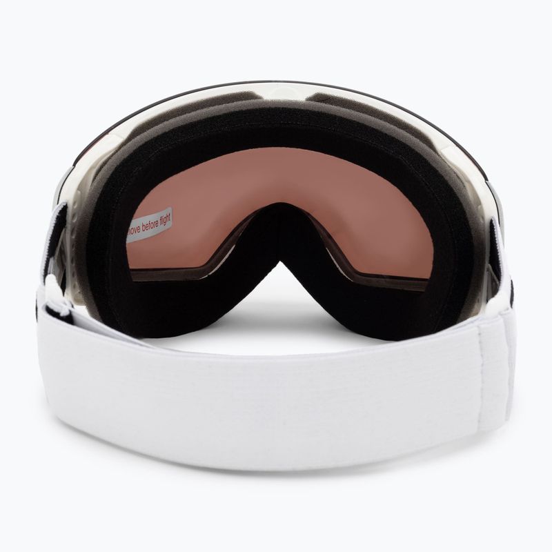 Occhiali da sci Oakley Flight Deck M bianco opaco/primo oro rosa iridium 3