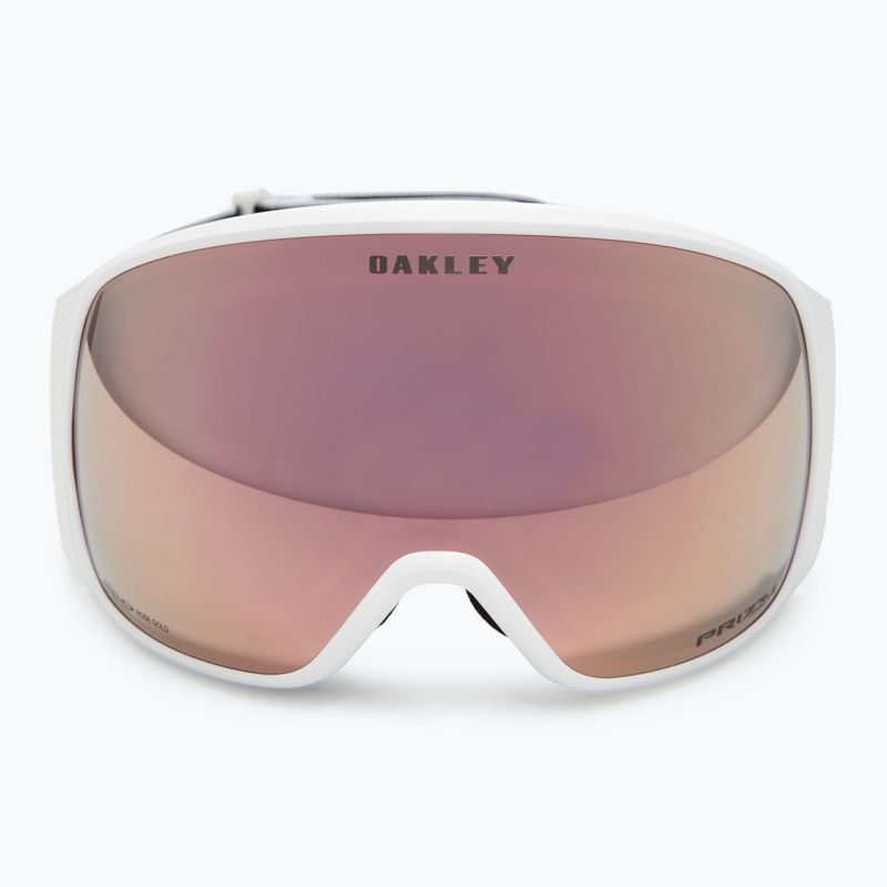 Occhiali da sci Oakley Flight Tracker L bianco opaco/primo oro rosa iridium 2