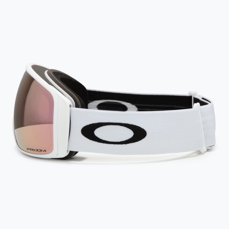 Occhiali da sci Oakley Flight Tracker L bianco opaco/primo oro rosa iridium 4