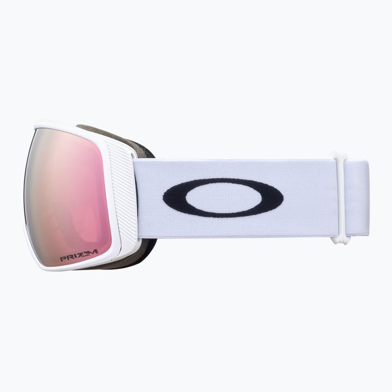 Occhiali da sci Oakley Flight Tracker L bianco opaco/primo oro rosa iridium 4