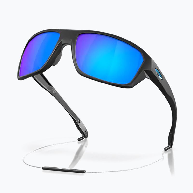 Occhiali da sole Oakley Split Shot nero opaco/zaffiro polarizzato 11