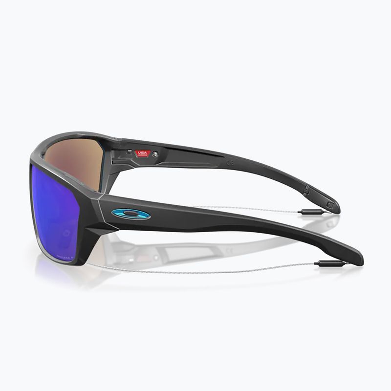 Occhiali da sole Oakley Split Shot nero opaco/zaffiro polarizzato 14