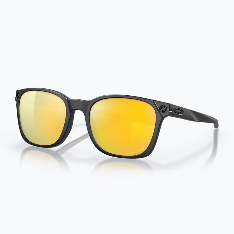 Occhiali da sole Oakley Ojector nero opaco/prizm 24k polarizzati 6