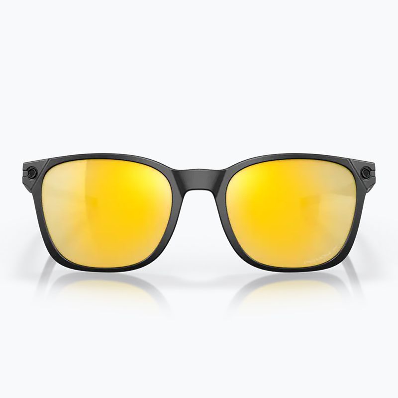 Occhiali da sole Oakley Ojector nero opaco/prizm 24k polarizzati 7