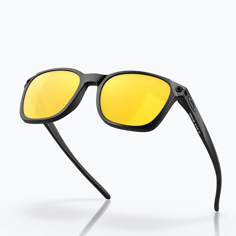 Occhiali da sole Oakley Ojector nero opaco/prizm 24k polarizzati 9