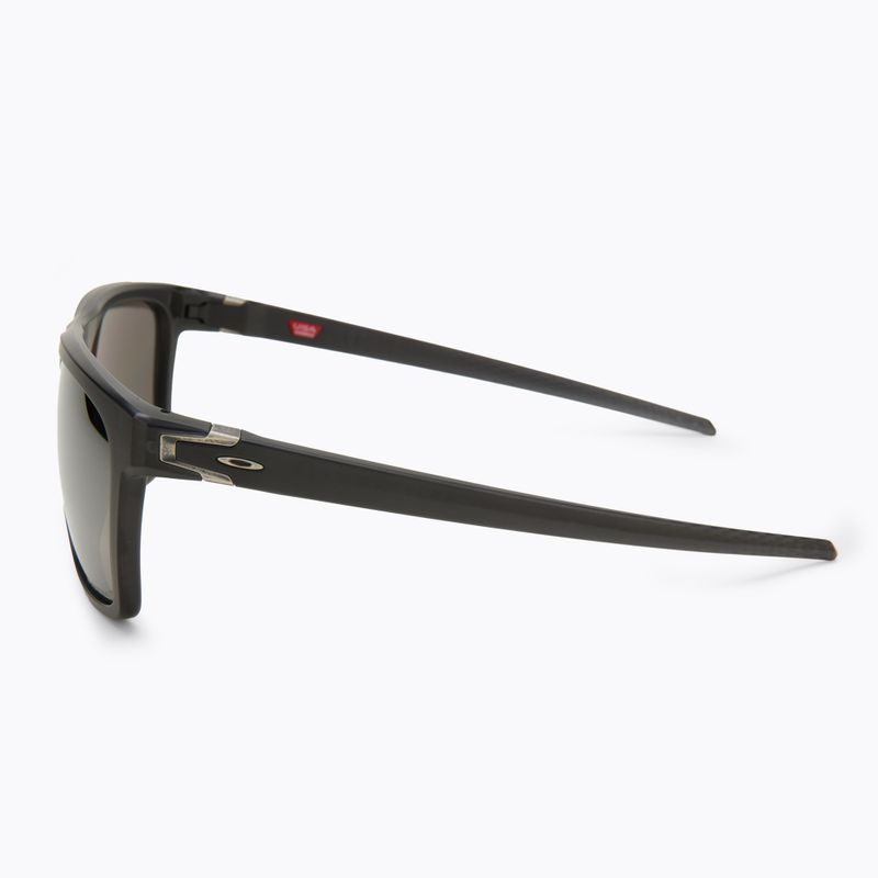 Occhiali da sole Oakley Leffingwell in inchiostro nero opaco/prizm black fleece 4