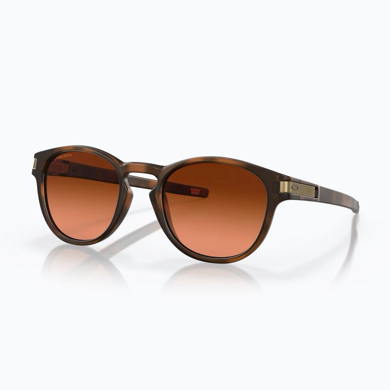 Occhiali da sole Oakley Latch marrone opaco tartaruga/prizm marrone sfumato