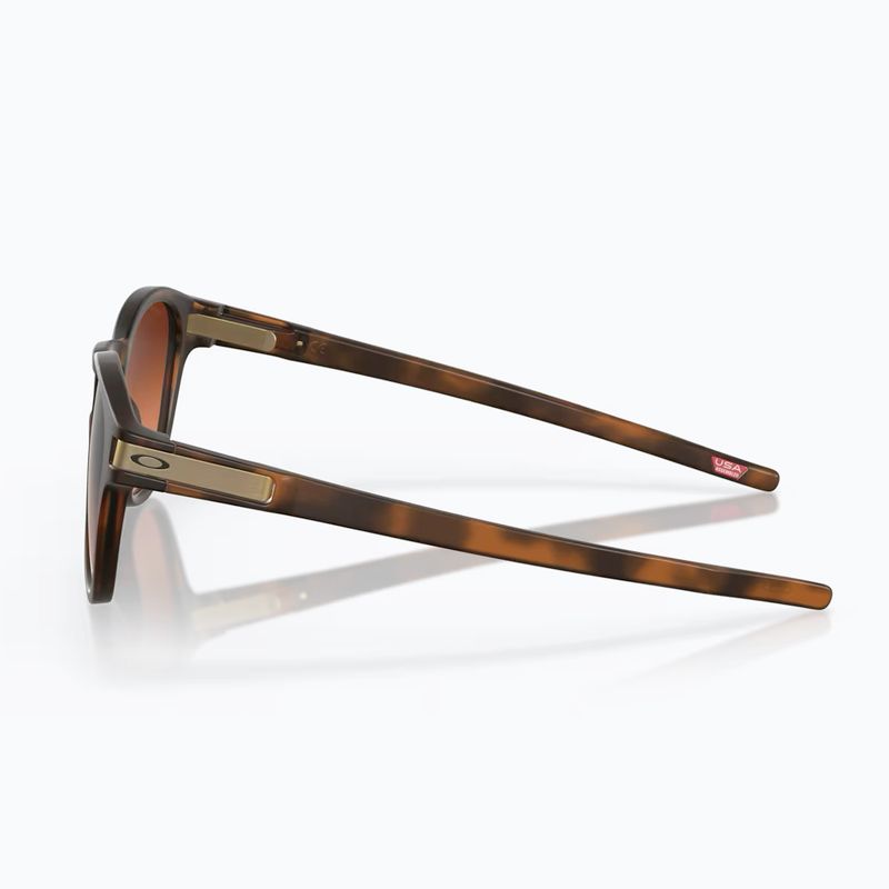 Occhiali da sole Oakley Latch marrone opaco tartaruga/prizm marrone sfumato 3