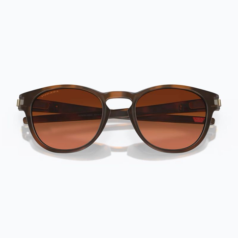 Occhiali da sole Oakley Latch marrone opaco tartaruga/prizm marrone sfumato 5