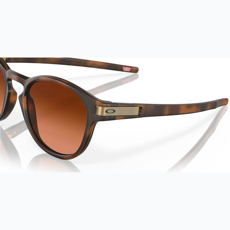 Occhiali da sole Oakley Latch marrone opaco tartaruga/prizm marrone sfumato 6