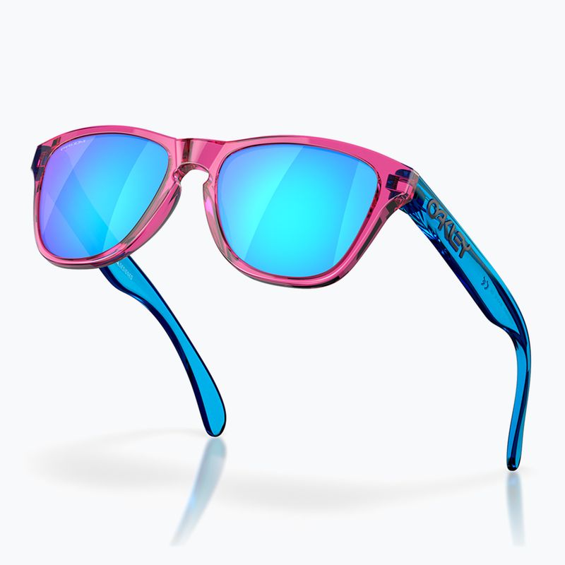 Occhiali da sole Oakley Frogskins XXS rosa acido/zaffiro per bambini 4