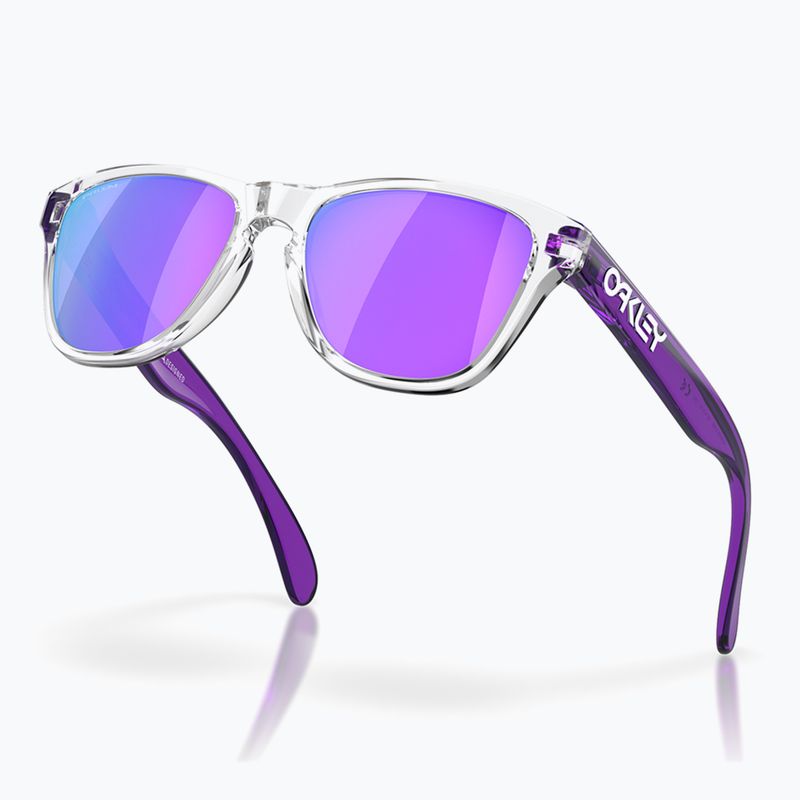 Occhiali da sole Oakley Frogskins XXS clear/prizm violet per bambini 4