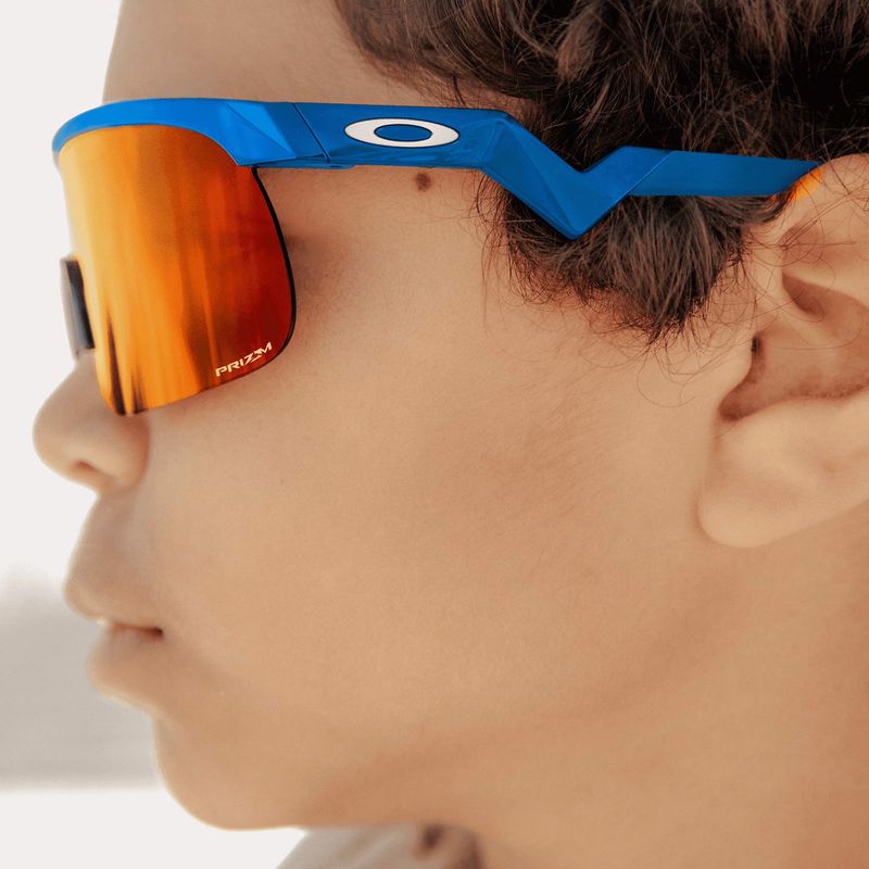 Occhiali da sole per bambini Oakley Resistor sky blue/prizm ruby 14