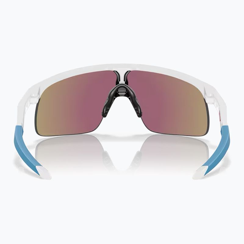 Occhiali da sole Oakley Resistor bianco lucido/zaffiro per bambini 4