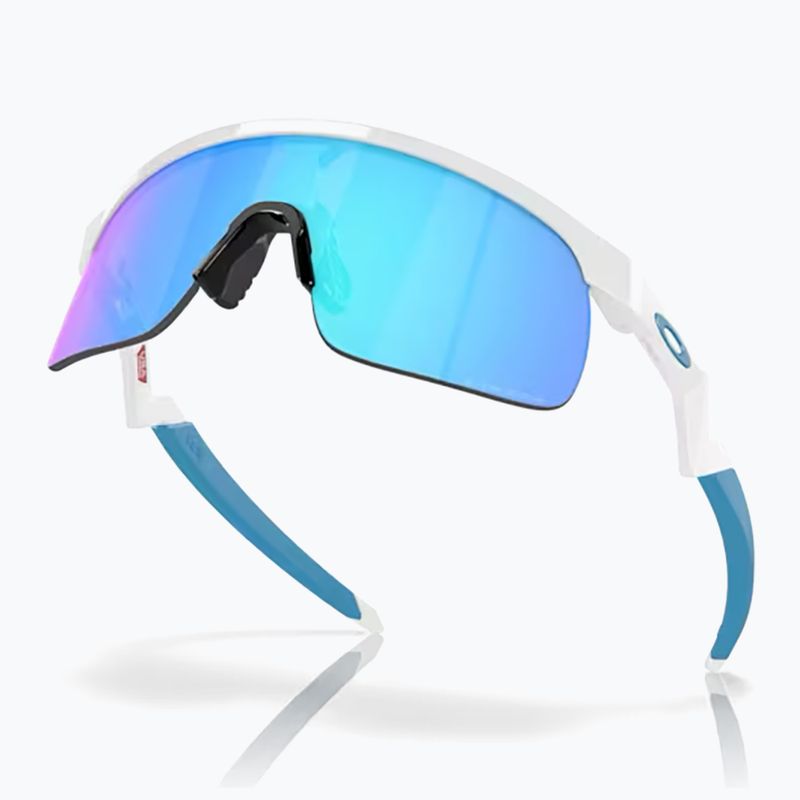 Occhiali da sole Oakley Resistor bianco lucido/zaffiro per bambini 5