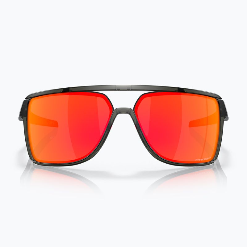 Occhiali da sole Oakley Castel grigio opaco fumo/prizm rubino 2