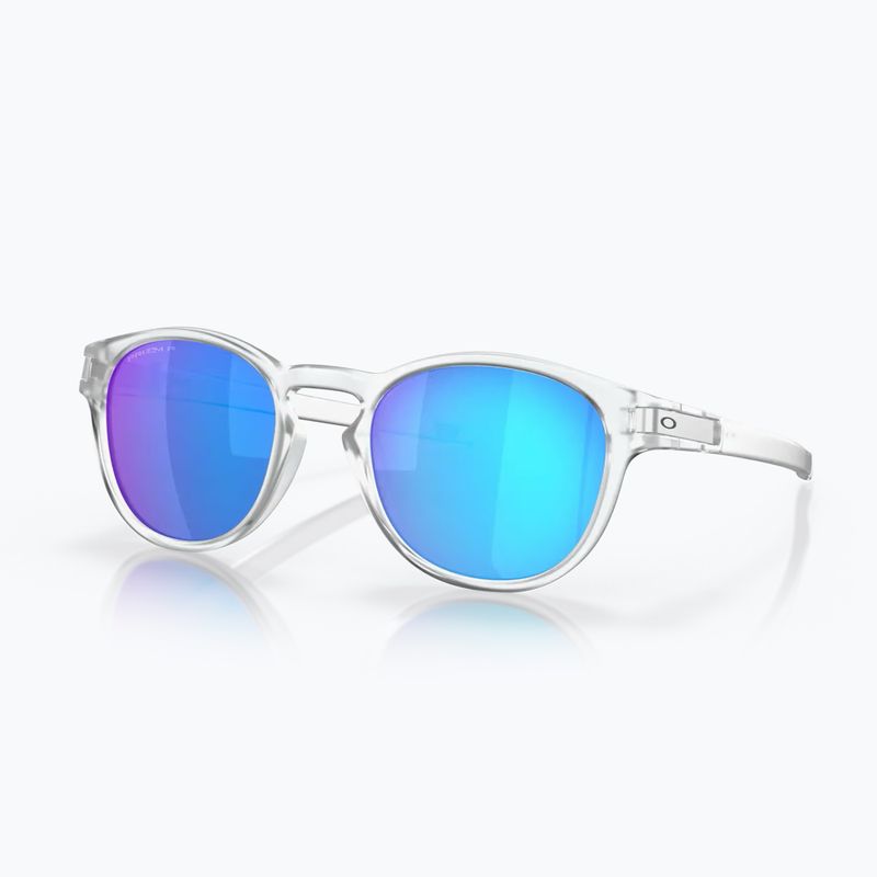 Occhiali da sole polarizzati Oakley Latch matte clear/prizm sapphire