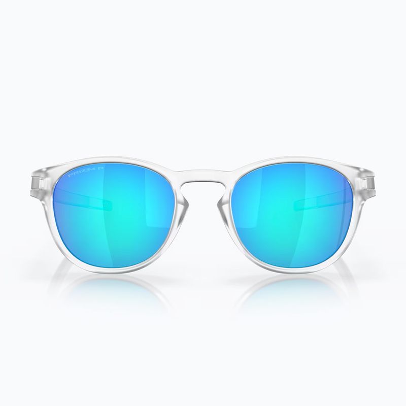 Occhiali da sole polarizzati Oakley Latch matte clear/prizm sapphire 2
