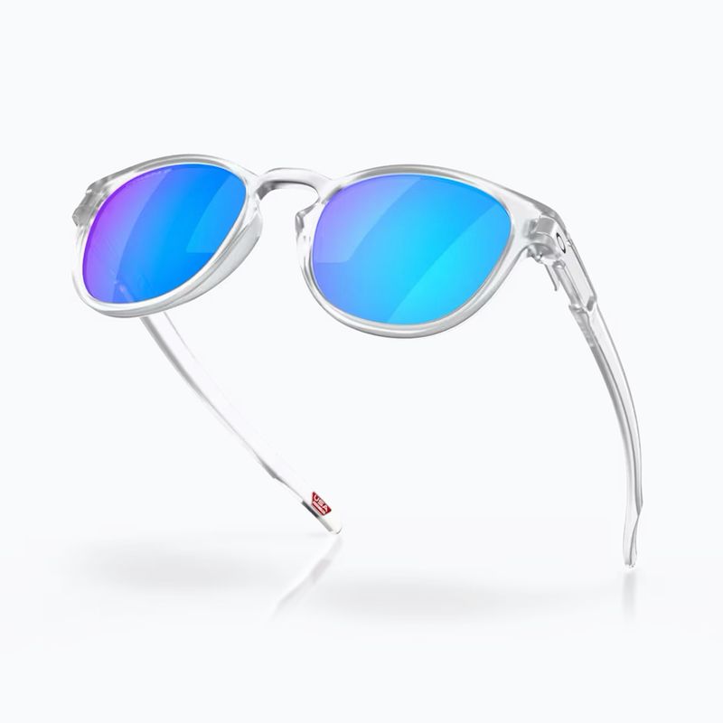 Occhiali da sole polarizzati Oakley Latch matte clear/prizm sapphire 4