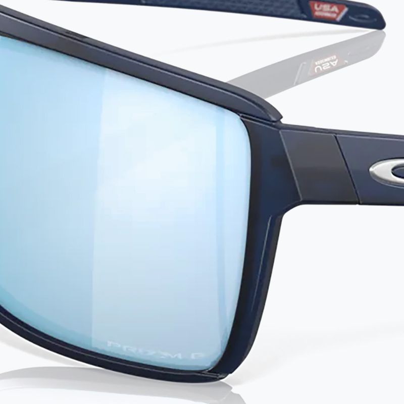 Occhiali da sole Oakley Castel matte trans blue/prizm deep water polarizzati 11