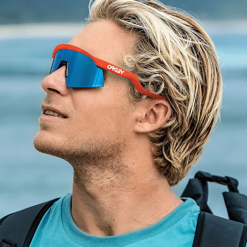 Occhiali da sole Oakley Hydra arancio neon/prisma zaffiro 12