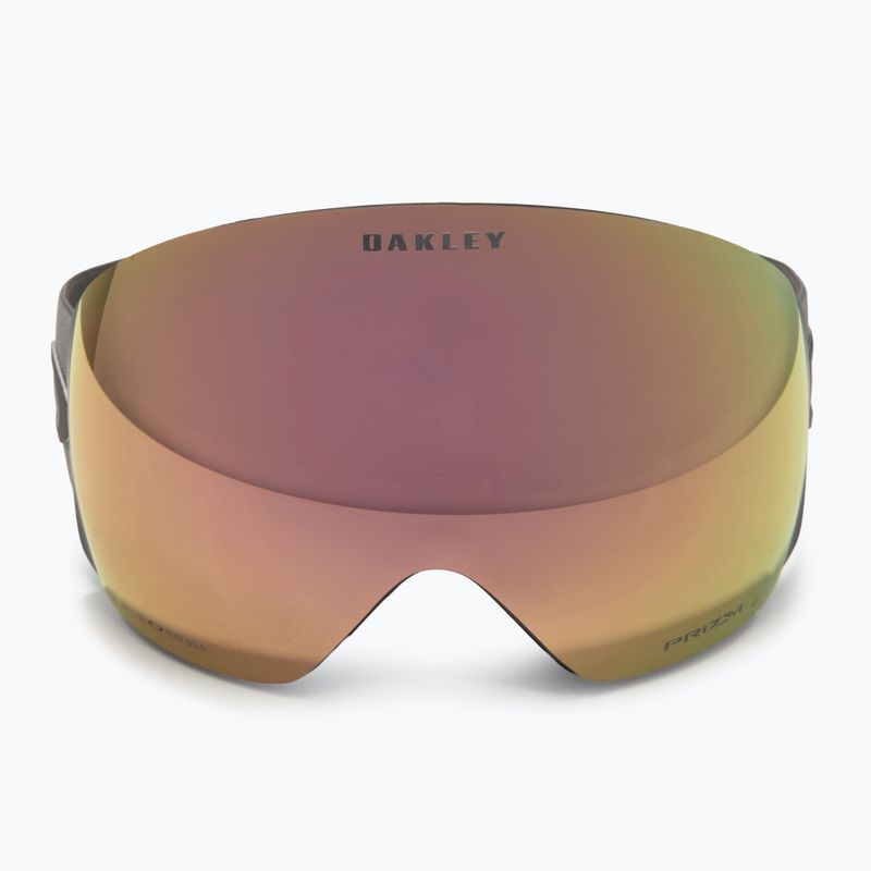 Occhiali da sci Oakley Flight Deck L in ferro forgiato opaco/prizm oro rosa iridium 2
