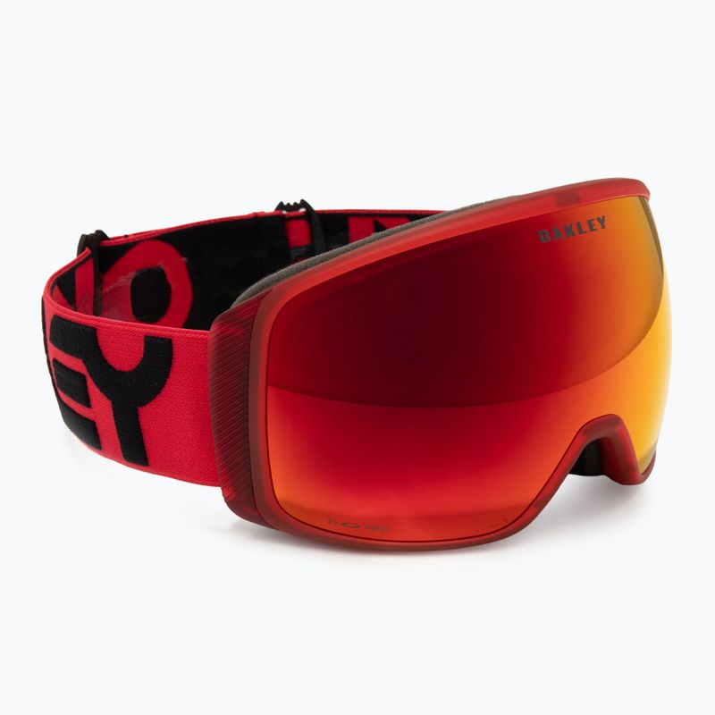 Oakley Flight Tracker L opaco b1b redline/prizm torch iridium occhiali da sci