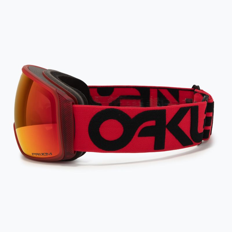 Oakley Flight Tracker L opaco b1b redline/prizm torch iridium occhiali da sci 4
