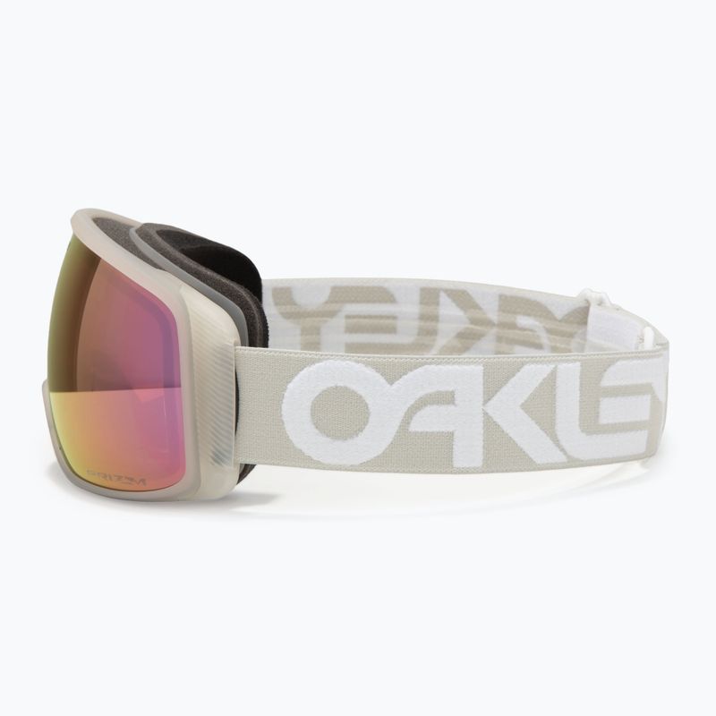 Oakley Flight Tracker M opaco b1b cool grey/prizm rose gold iridium occhiali da sci 4
