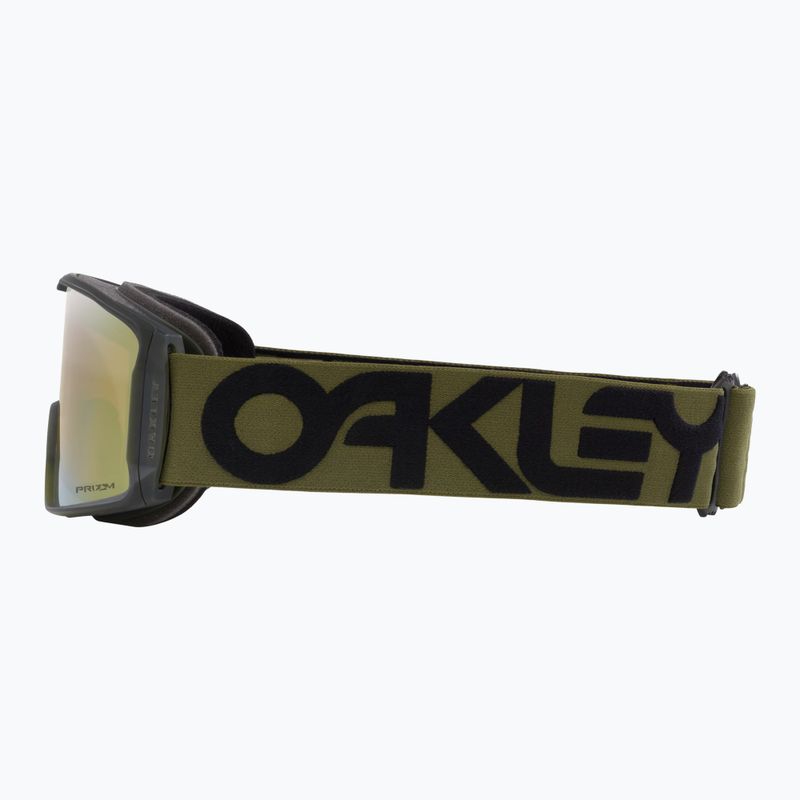 Oakley Line Miner L matte b1b dark brush/prizm sage gold iridium occhiali da sci 4