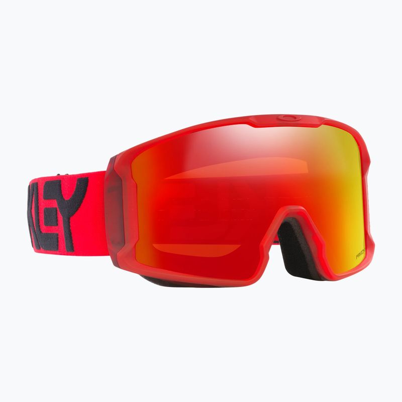 Oakley Line Miner L matte b1b redline/prizm torch iridium occhiali da sci