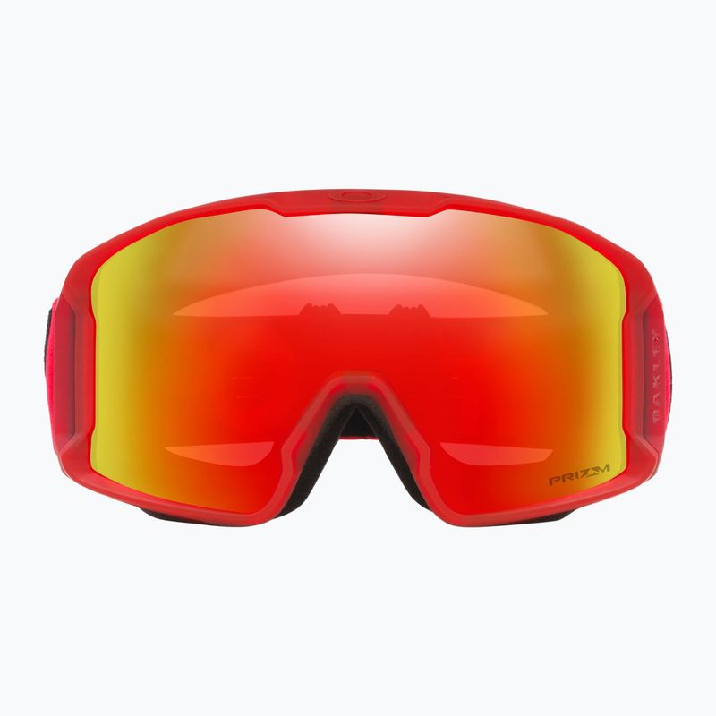 Oakley Line Miner L matte b1b redline/prizm torch iridium occhiali da sci 2